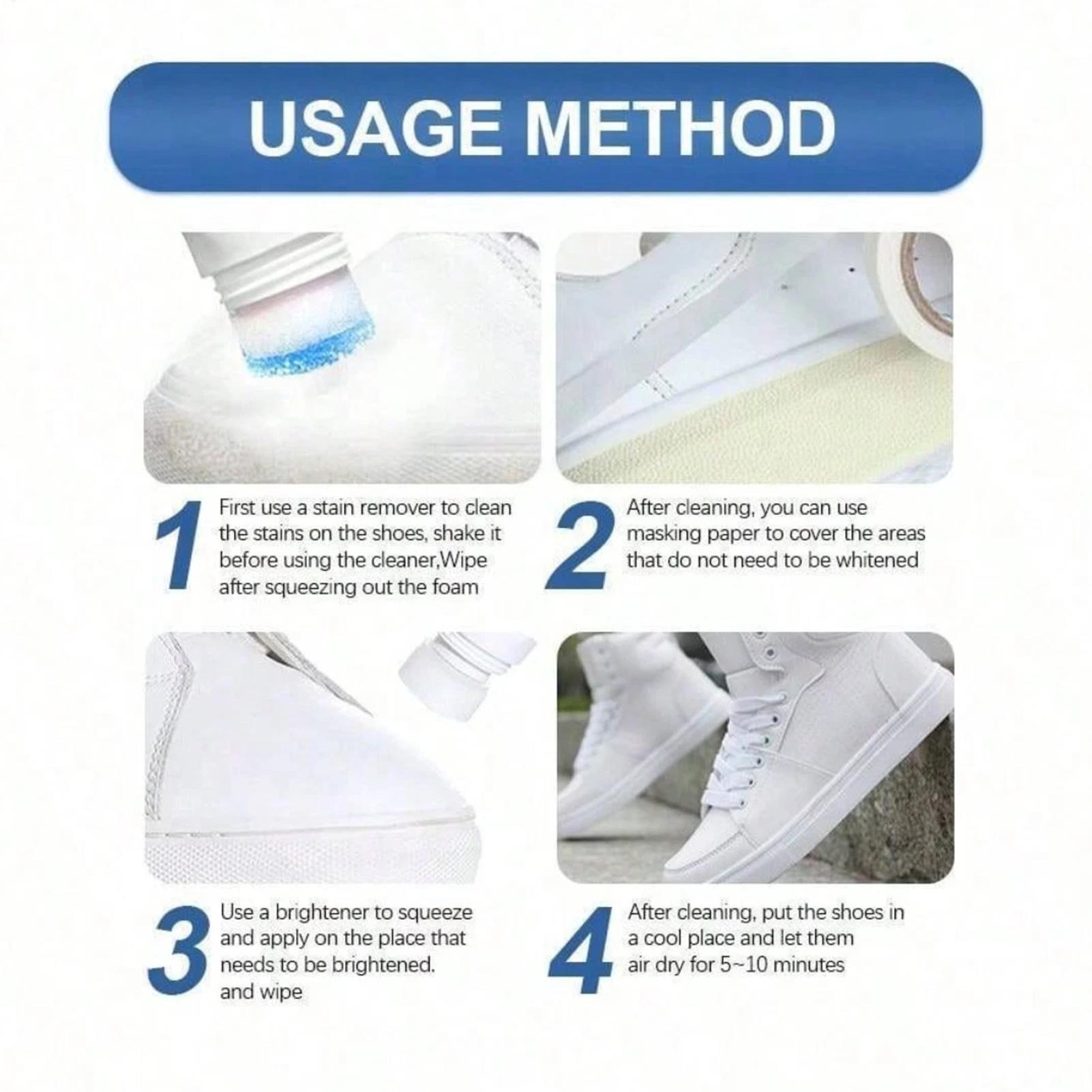 No-Wash Foam Shoes Cleaner 100 - Sneaker Care Spray review and price