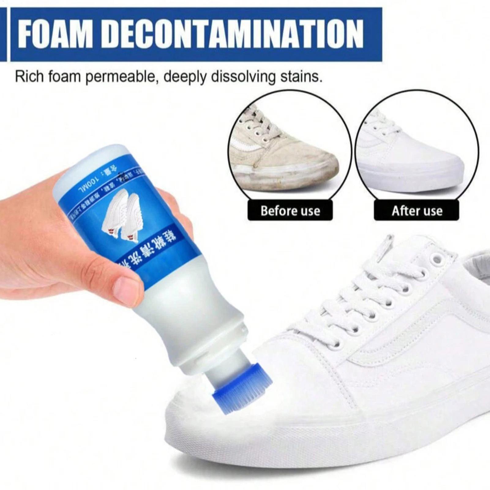 White Shoe Cleaner 100ml Foam  - Sneaker Care Spray review and price